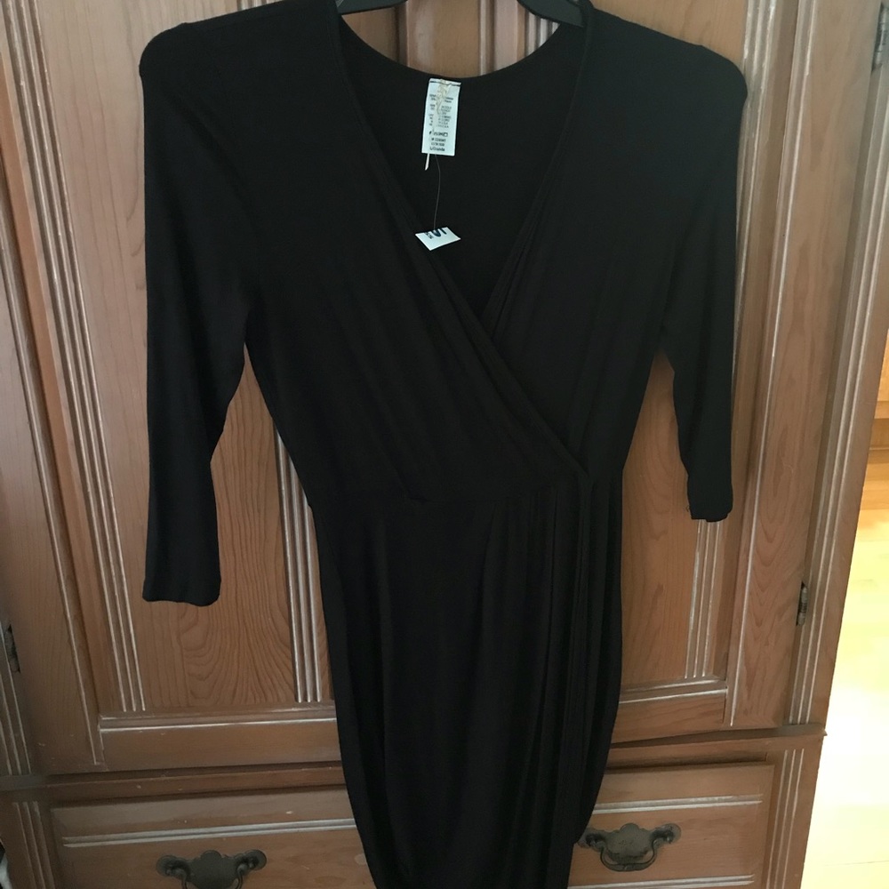 Black Cross Over Dress